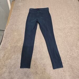 Spanx by Sara Blakely Skinny Jeans Sz Medium Pull-On Stretch Denim Blue